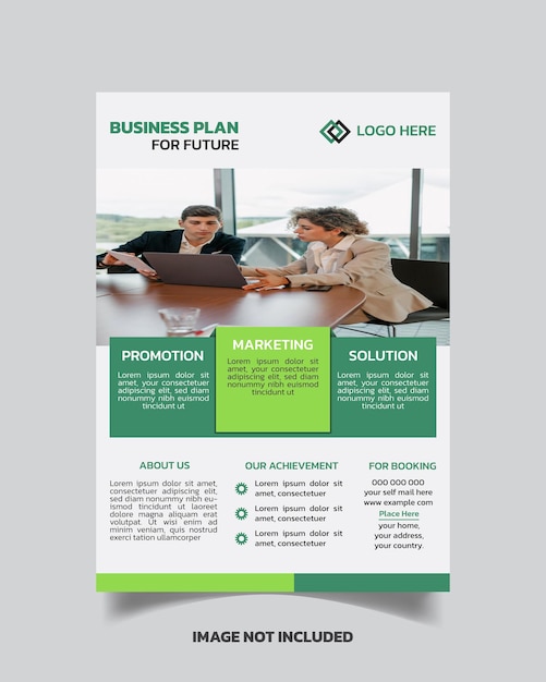 Vector unique modern trendy quality full corporate business flyer design template