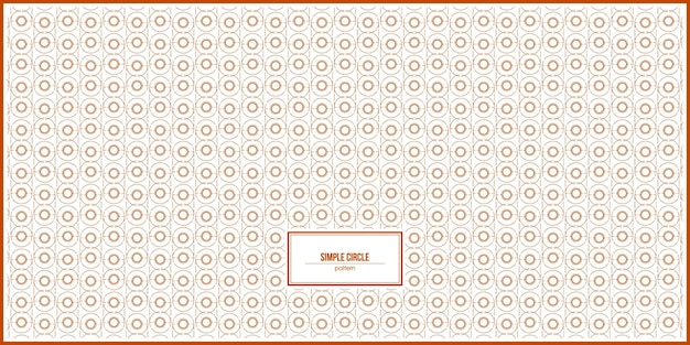 unique pattern of orange simple circle