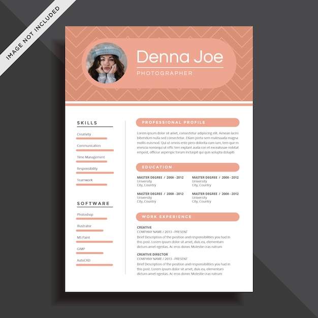 Unique And Professional Resume CV Template Design