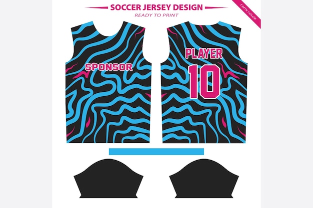 Vector a unique ready to print sports jersey design for team