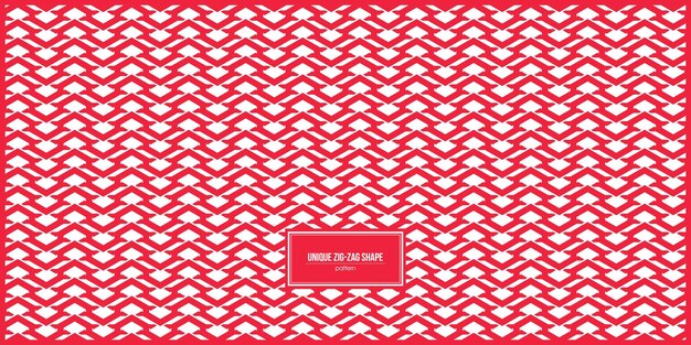 unique red zigzag line pattern design