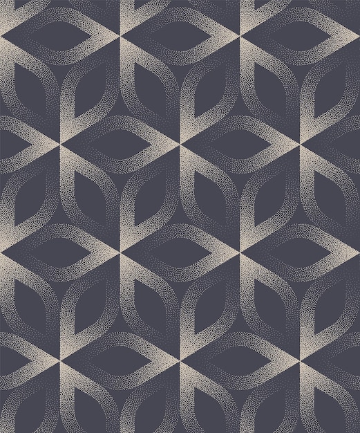 Unique Sophisticated Grid Stipple Seamless Pattern Vector Abstract Background