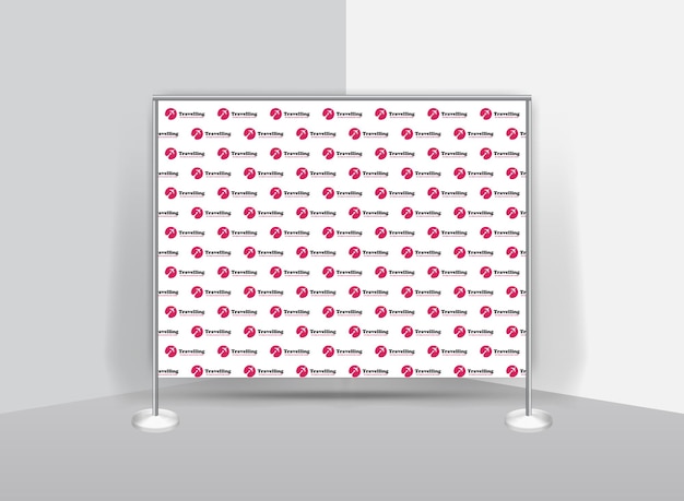 Vector unique step and repeat banner design template