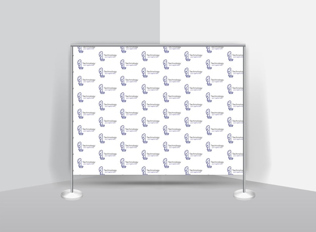 Vector unique step and repeat banner design template