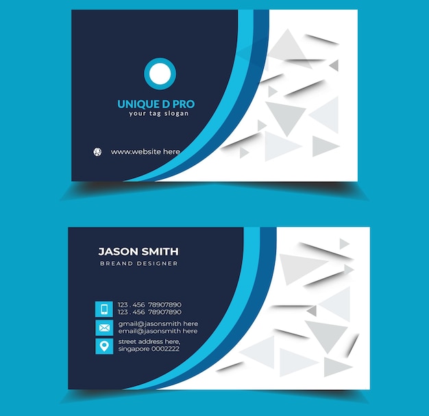 Unique and stylish print ready business card design