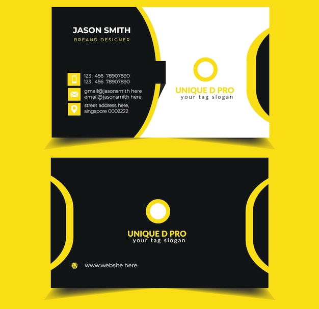 Unique and stylish print ready business card design