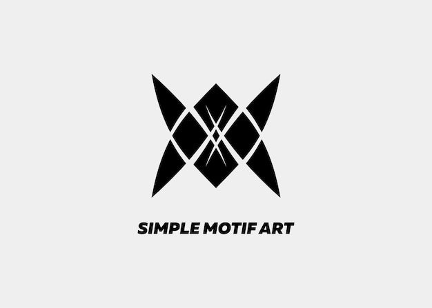 Vector unique symetric motif art illustration