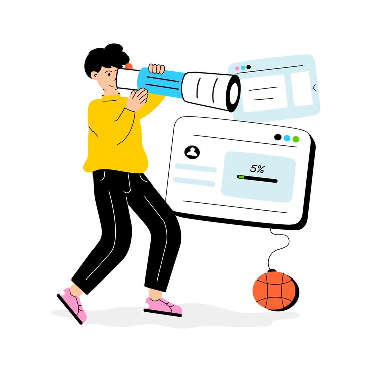 Vector unique vector illustration of websites search