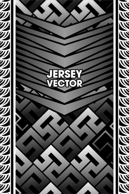 Unique Vector pattern and tribal border for sport jersey design