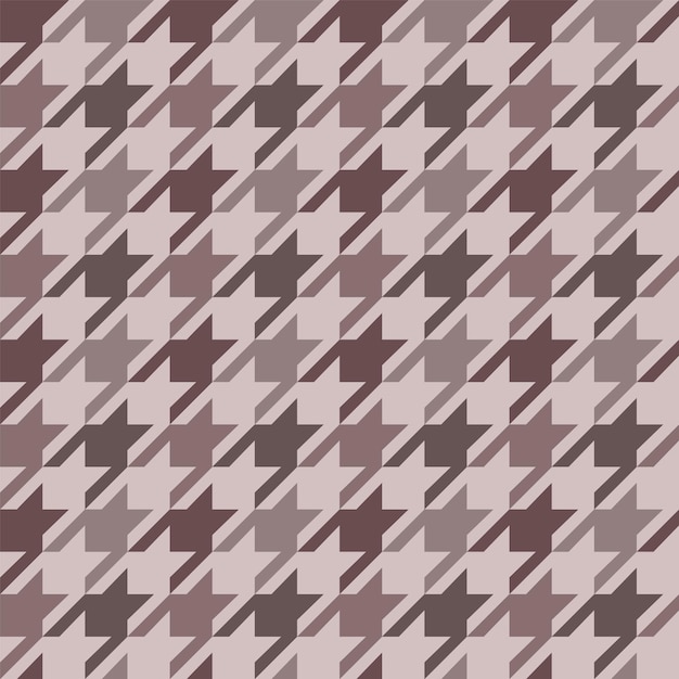 Unique vintage houndstooth plaid seamless pattern