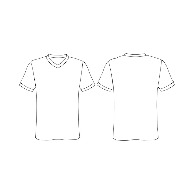 UNISEX SHIRT V-HALS MOCKUP