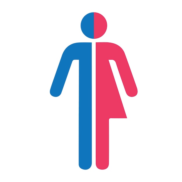 Unisex sign logo icon