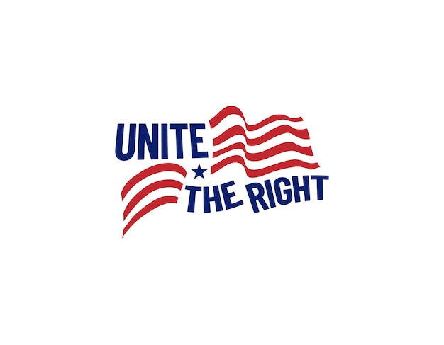 Unite Right America 발 로고 디자인 템플릿