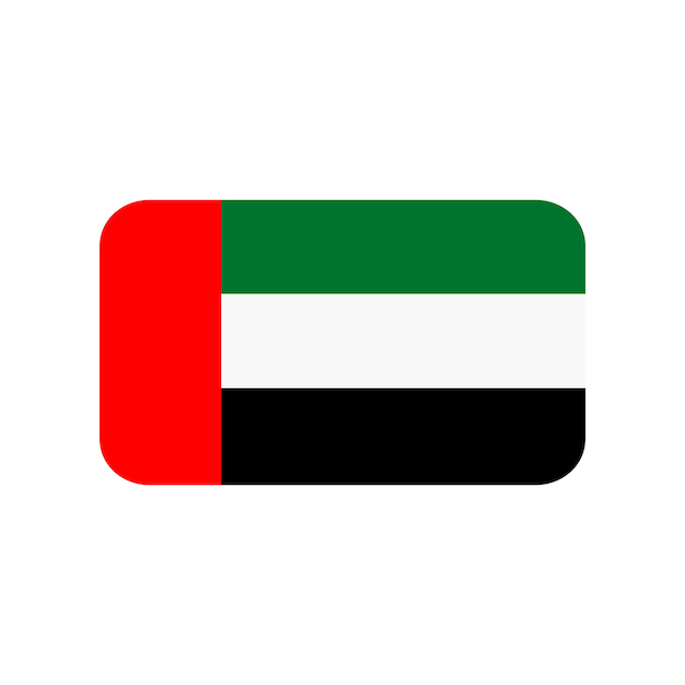 Vector united arab emirates flag icon vector