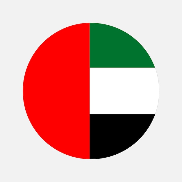 United Arab Emirates flag simple illustration for independence day or election