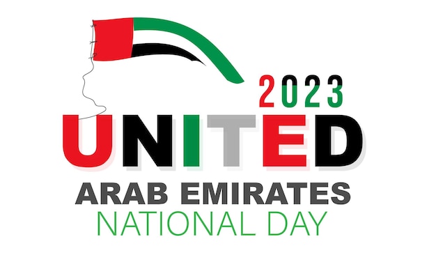 United Arab Emirates national day background banner card poster template Vector illustration