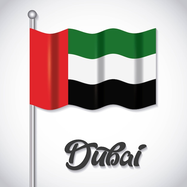 United arab emirates national flag