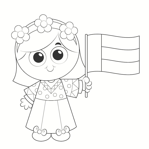 United arab emirates ( uae ) national and flag day celebration , coloring page activity for kids