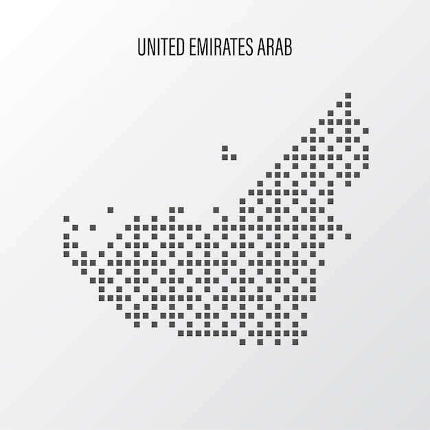 アラブ首長国連邦 (UAE) の地図