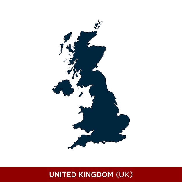 United Kingdom Country Map Icon Vector Design