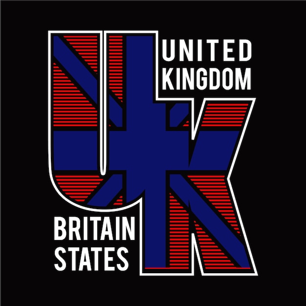 united kingdom design typography vector illustration for print