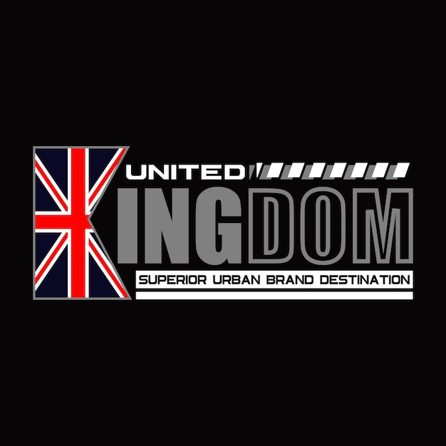 united kingdom design typography vector illustration