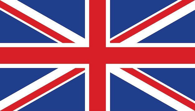 イギリス 国旗 ヨーロッパ 国 平らな色のベクトルサイン