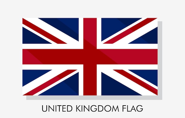 Vector a united kingdom flag with a maple leaf on it and vector illustration of united kingdom flag