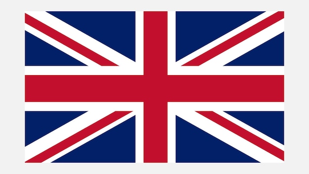 United kingdom flag with original color