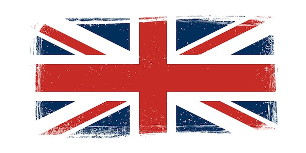 The united kingdom grunge flag vector illustration