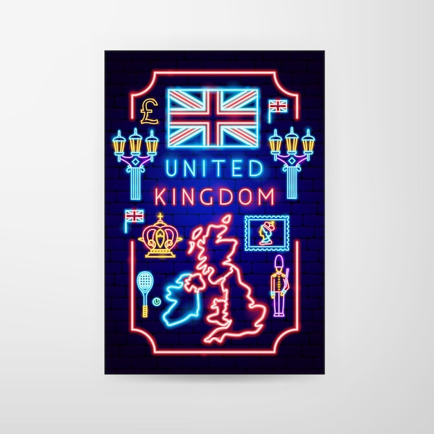 United Kingdom Neon Flyer