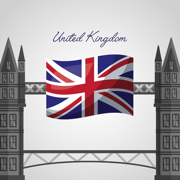 United kingdom places flag