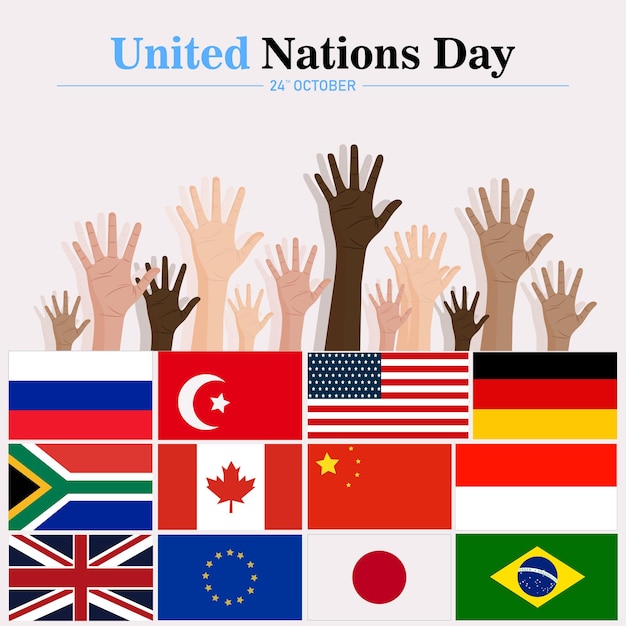 ベクトル 国連デーは国連の創設を祝う世界的な行事です