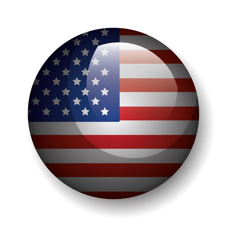 Vector united states of america button emblem 