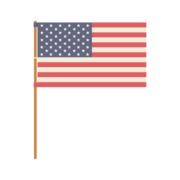 Grafico isolato vettore dell'icona dell'emblema degli stati uniti d'america