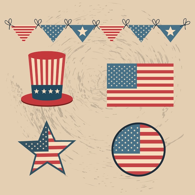 Vector united states of america icon