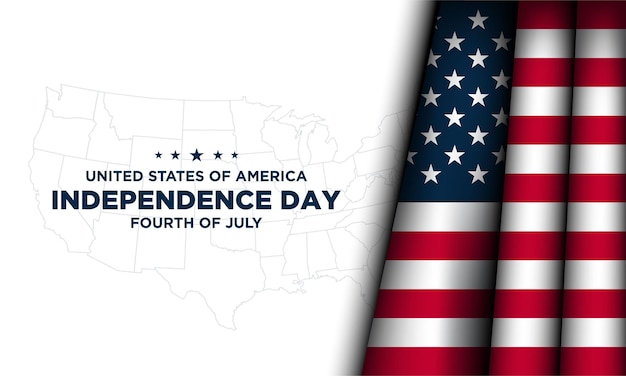 United States of America Independence Day Background Design Fourth of July