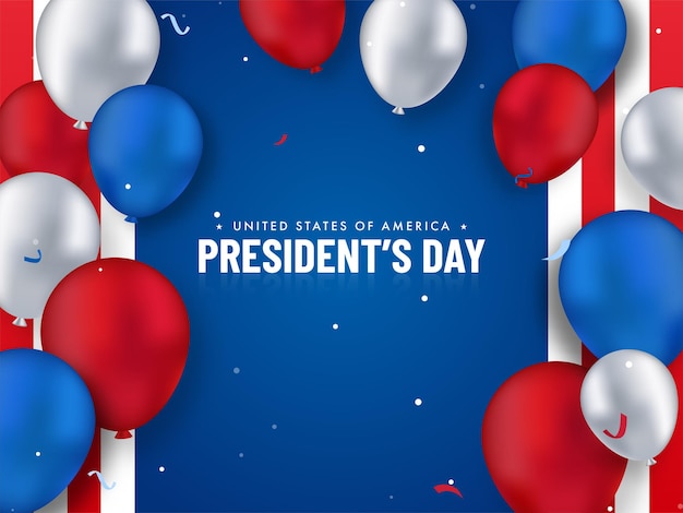 United states of america, president's day concept