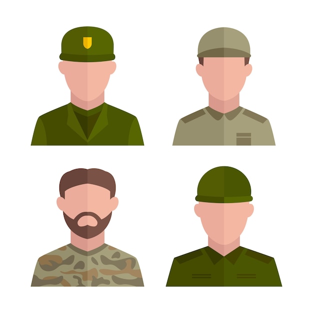 Vector united states army icon set