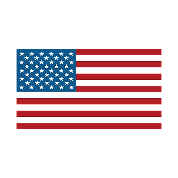 アメリカ合衆国旗のアイコンベクトル