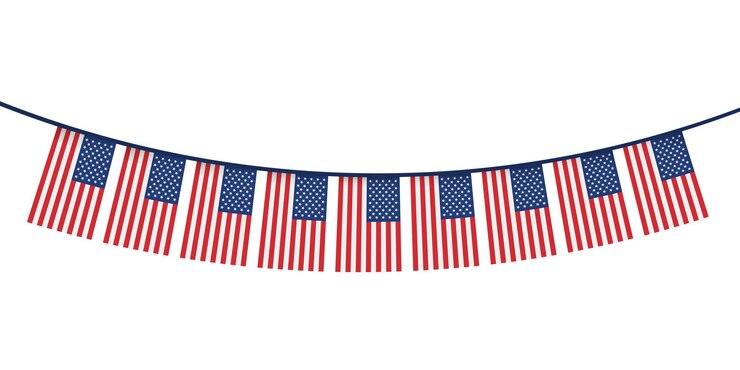 Vector united states flag vector element for united states national holiday