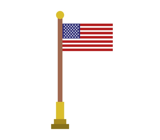 Vector united states flag