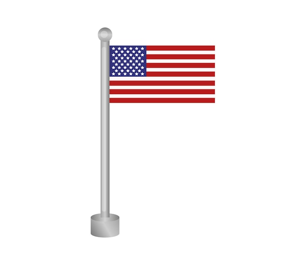 Vector united states flag