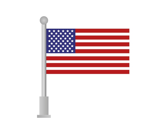 Vector united states flag