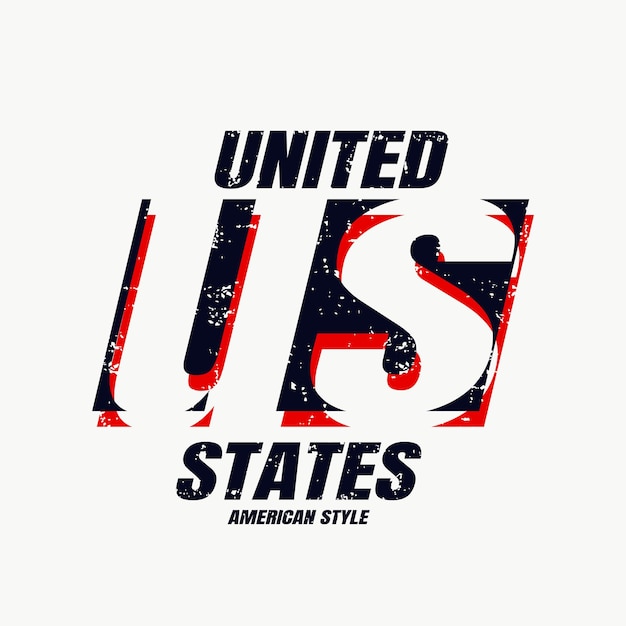 united states illustration typography perfect for t shirt