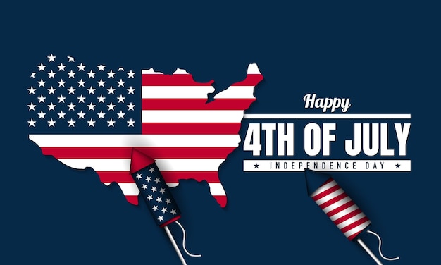 United states independence day background design fourth of july