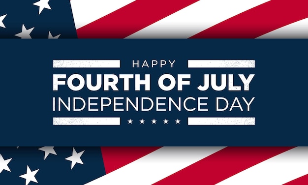 Vector united states independence day background design fourth of july