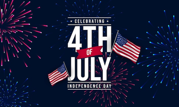 United States Independence Day Background Design Fourth of July