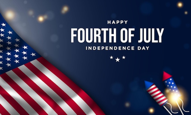 United States Independence Day Background Design