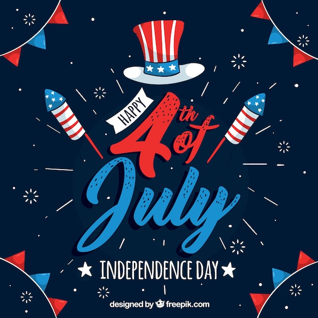 Vector united states independence day celebration background